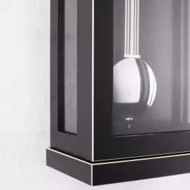 Hermle wall clock, black